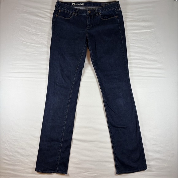 Madewell Denim - Madewell Rail Straight Jeans Women's 31x34 Dark Wash Stretch Classic